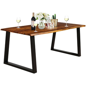 Rectangular Acacia Wood Dining Table view 7