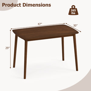 Rectangular Kitchen Table for Living Room Breakfast Nook-Coffee view 4