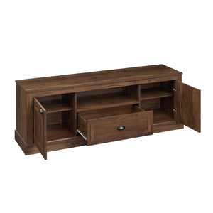 Retro Farmhouse TV Stand for 70 inches TVs with 2 Doors & Removable Shelves-Brown view 7