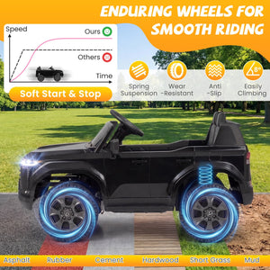 Ride on Car 24V 4WD Licensed LEXUS GX550 Electric Vehicle with Remote for Boys Girls Aged 3+-Black view 8