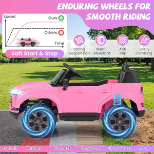 Ride on Car 24V 4WD Licensed LEXUS GX550 Electric Vehicle with Remote for Boys Girls Aged 3+-Pink view 8
