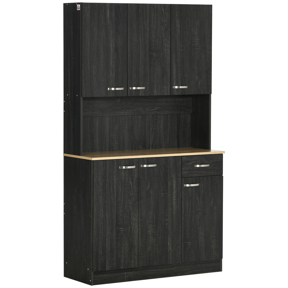 71" Modern Buffet with Hutch, Standing Kitchen Hutch with Storage Cabinets, Drawer – view 2