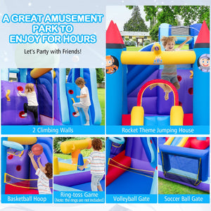 Rocket Theme Inflatable Water Slide Park view 8