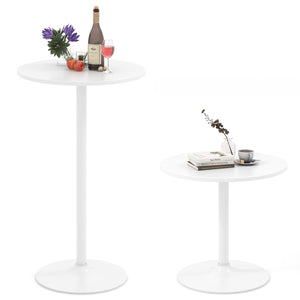 Round Bistro Table 40 Inch Bar Height Tall Coffee Cocktail Table-Set of 2 view 4