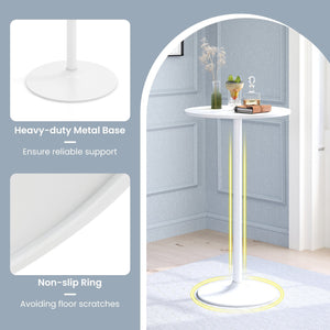 Round Bistro Table 40 Inch Bar Height Tall Coffee Cocktail Table-Set of 2 view 6