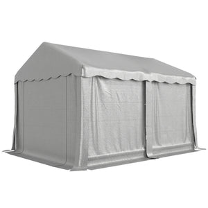 20' x 10' Portable Shed, Outdoor Storage Shed Tent with Roll-up Zipper Door and Removable Sidewalls – view 8