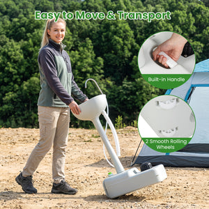 Portable Foot Pump Camping Sink with 4.5 Gal Water Tank and Soap Dispenser view 7