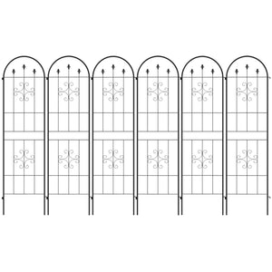 Metal Trellis Set of 2, Garden Trellis for Climbing Plants Support Frames, Arrow Design