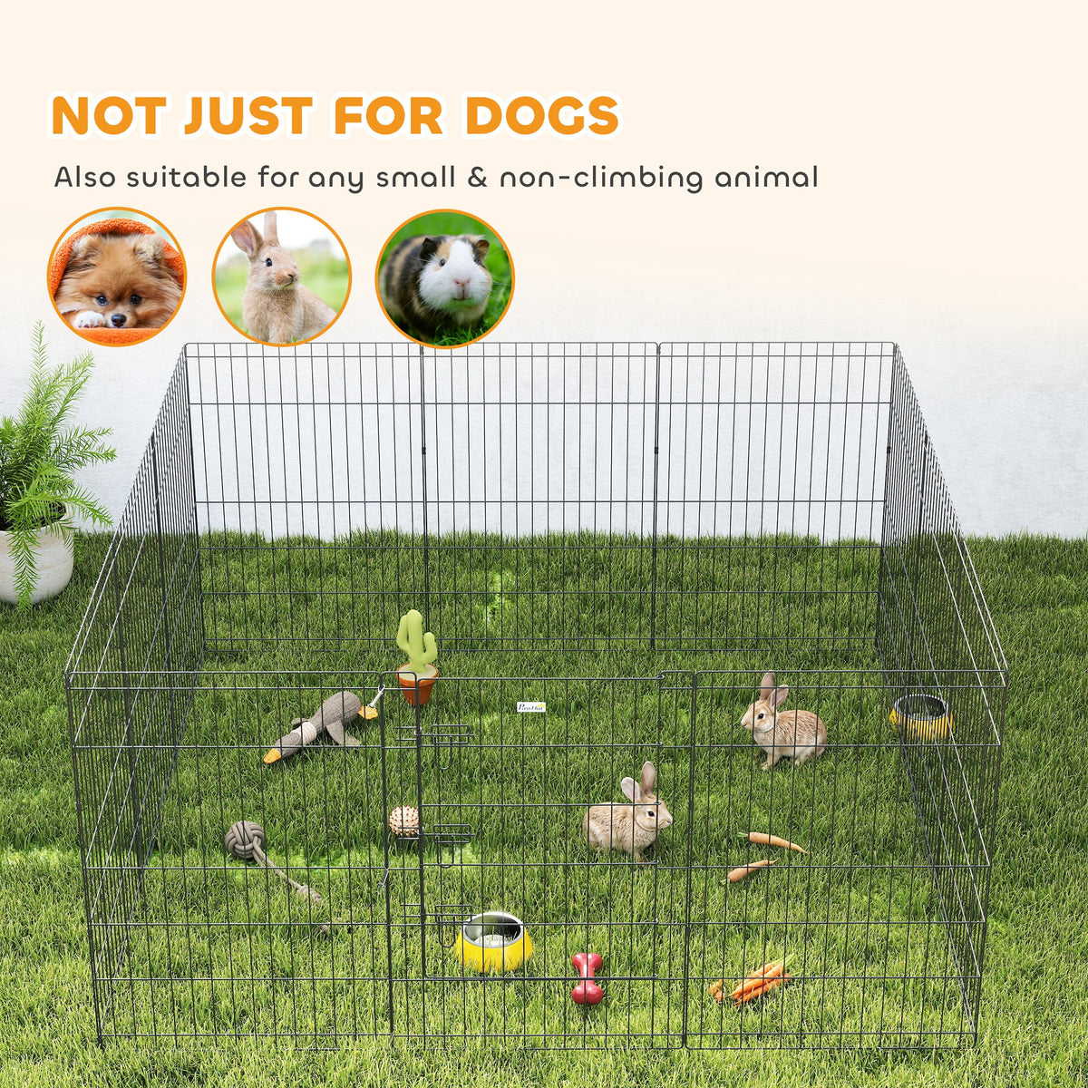 36inch Foldable Metal Exercise Pet Playpen Yard Dog Puppy Kennel Cage 12 Panels