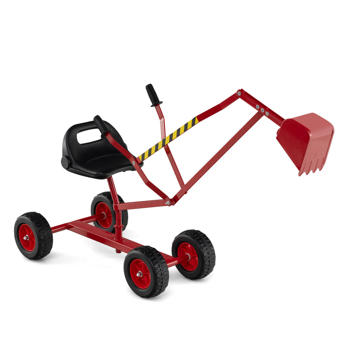 Sand Digger for Kids with 2-Handed Controls and Flexible Shovel-Red view 3