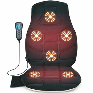 Seat Cushion Massager with Heat and 6 Vibration Motors for Home view 3