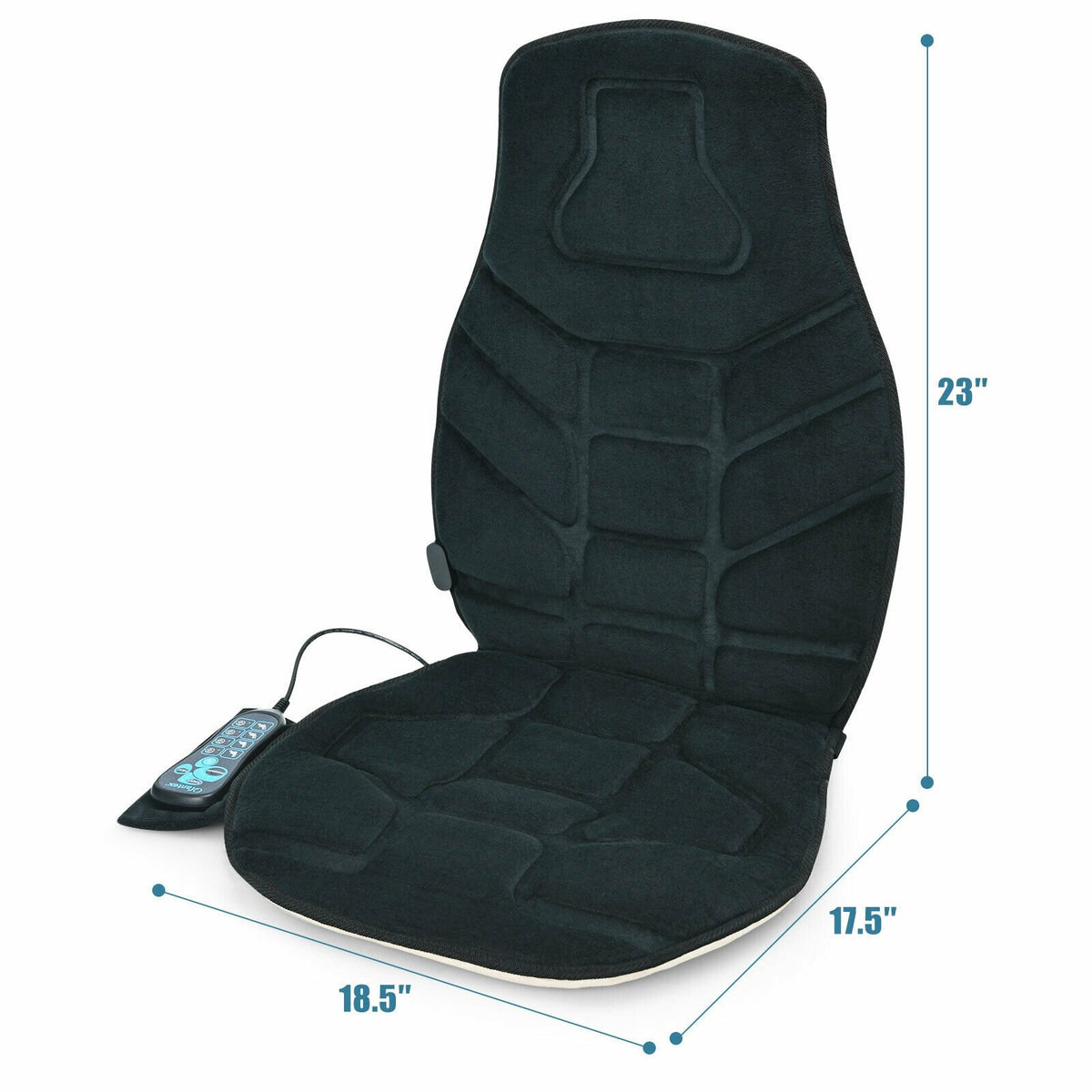 Seat Cushion Massager with Heat and 6 Vibration Motors for Home view 4