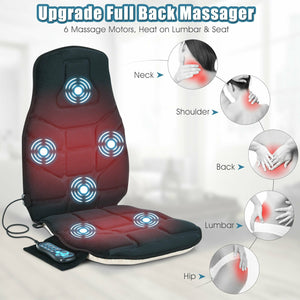 Seat Cushion Massager with Heat and 6 Vibration Motors for Home view 6