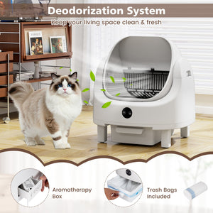 Self-Cleaning Open-Top Cat Litter Box with APP Control for Multi-Cat view 4