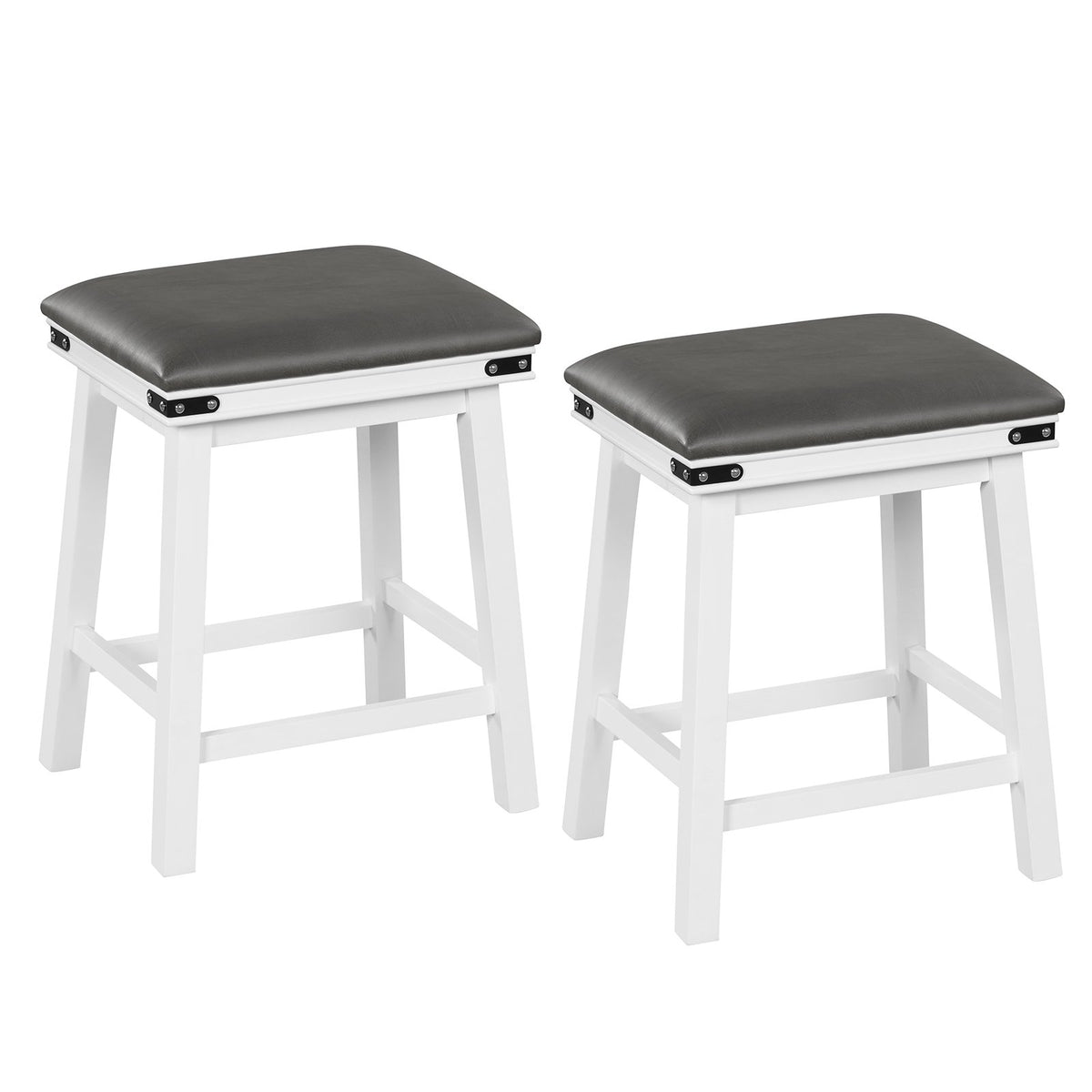 Set of 2 24/30 Inch Dining Bar Stool with Acacia Wood Frame-24 inches view 4