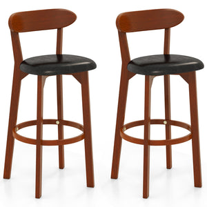 Set of 2 29 Inch Modern Armless Upholstered Cushioned Seat Island Dining Chairs for Kitchen