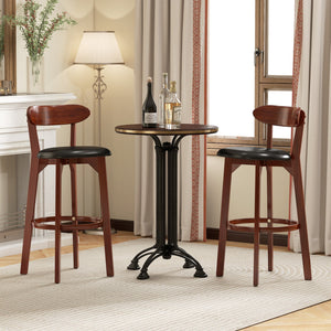 Set of 2 29 Inch Modern Armless Upholstered Cushioned Seat Island Dining Chairs for Kitchen view 6