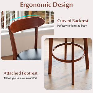 Set of 2 29 Inch Modern Armless Upholstered Cushioned Seat Island Dining Chairs for Kitchen view 9