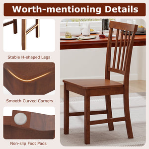 Set of 2 Dining Chairs with Solid Wooden Legs view 7