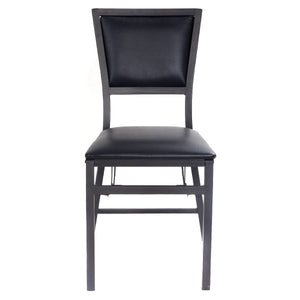 Set of 2 Metal Folding Dining Chair with Space Saving Design view 4
