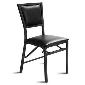 Set of 2 Metal Folding Dining Chair with Space Saving Design view 6
