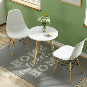 Set of 2 Mid-Century Modern DSW Dining Side Chair-Beige view 6