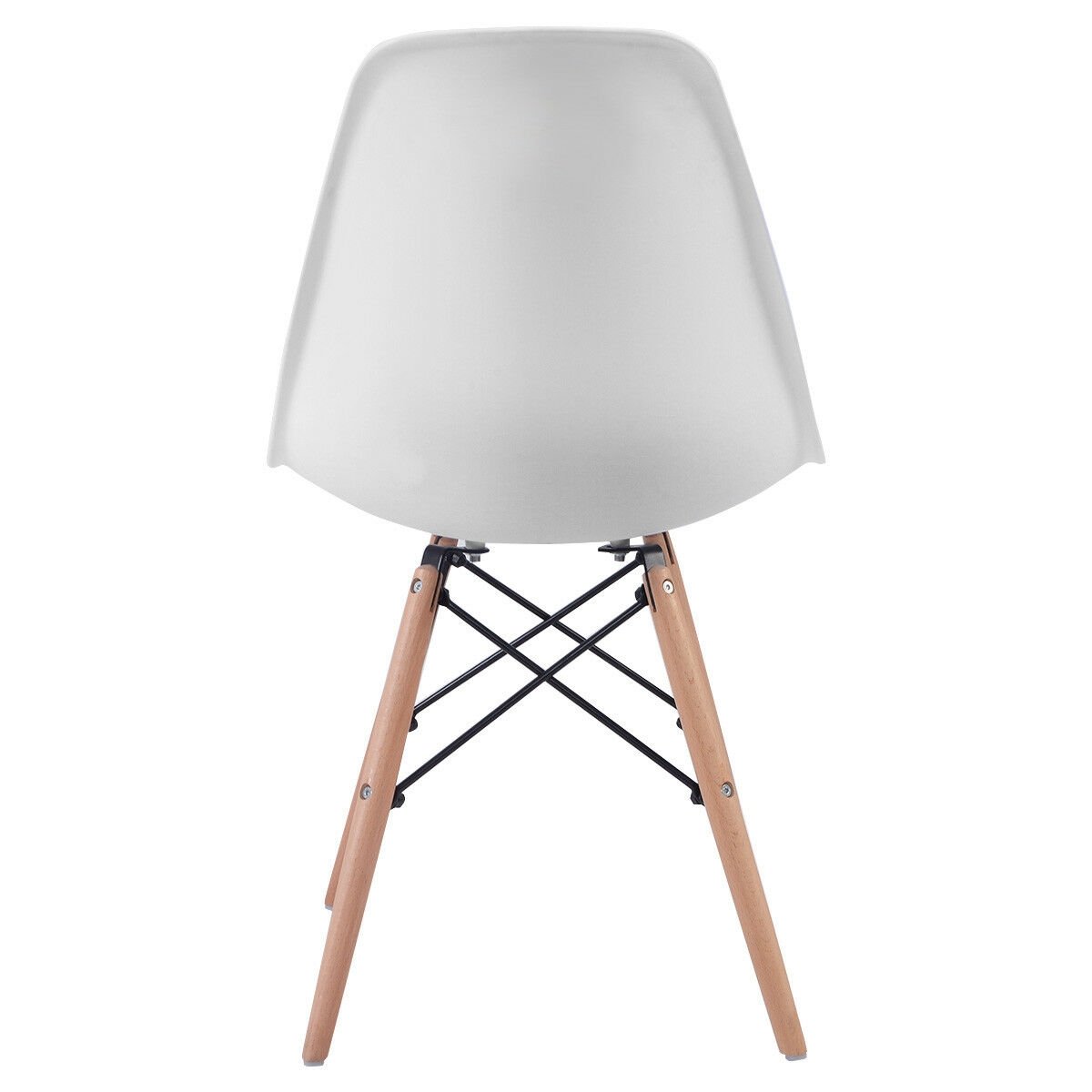 Set of 2 Mid-Century Modern DSW Dining Side Chair-Beige view 8