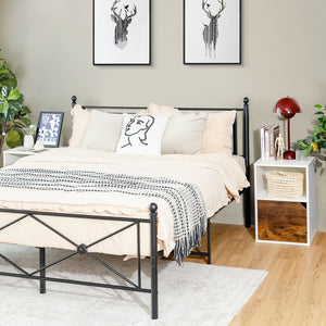 Set of 2 Nightstands Side End Table for Living Room-White view 3