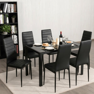 Set of 6 High Back Dining Chairs-Set of 6 view 6