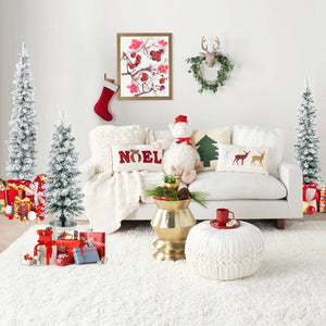 Set of 3 Potted Artificial Christmas Tree Snow-Flocked view 5