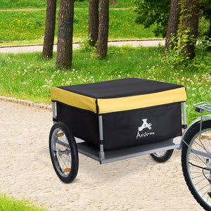 Bicycle Bike Cargo Trailer Garden Utility Cart Carrier Tool Yellow