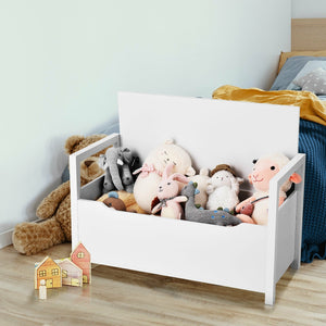34.5 ×15.5 ×19.5 Inch Shoe Storage Bench with Cushion Seat for Entryway-White view 3