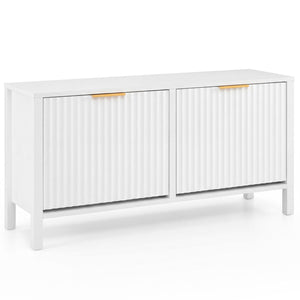 Shoe Storage Bench Narrow Wooden Entryway Bench with 2 Flip Drawers-White view 4