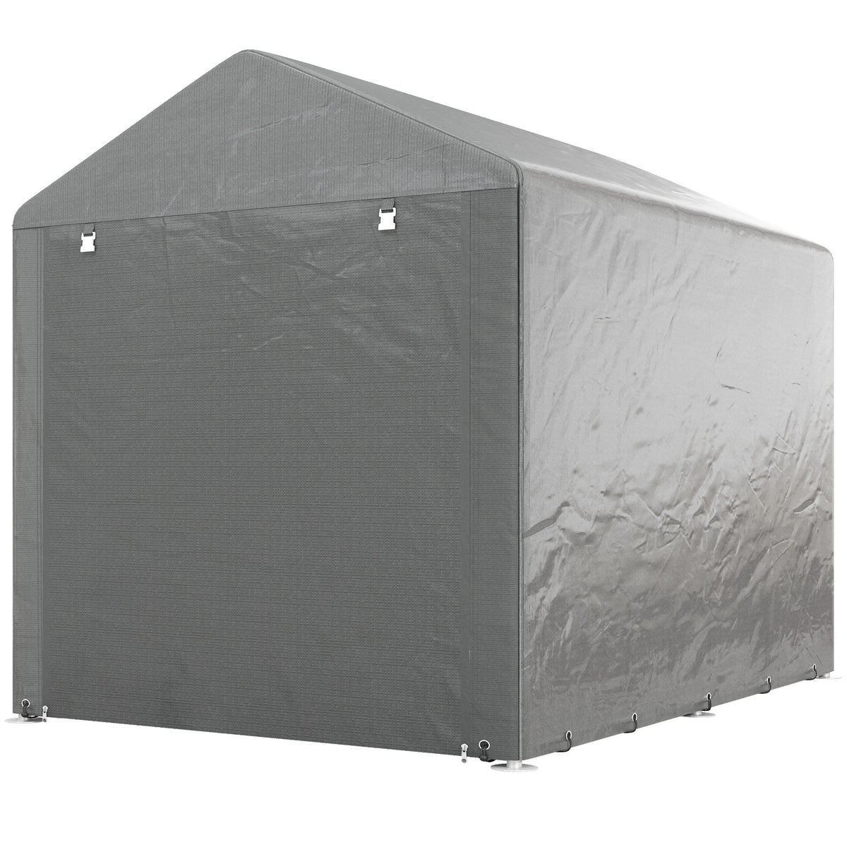 Portable Bicycle Shed with Galvanised Steel Frame and Large Door, Waterproof Outdoor Shed for Garden Tools – view 15