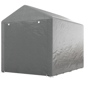 Portable Bicycle Shed with Galvanised Steel Frame and Large Door, Waterproof Outdoor Shed for Garden Tools – view 15