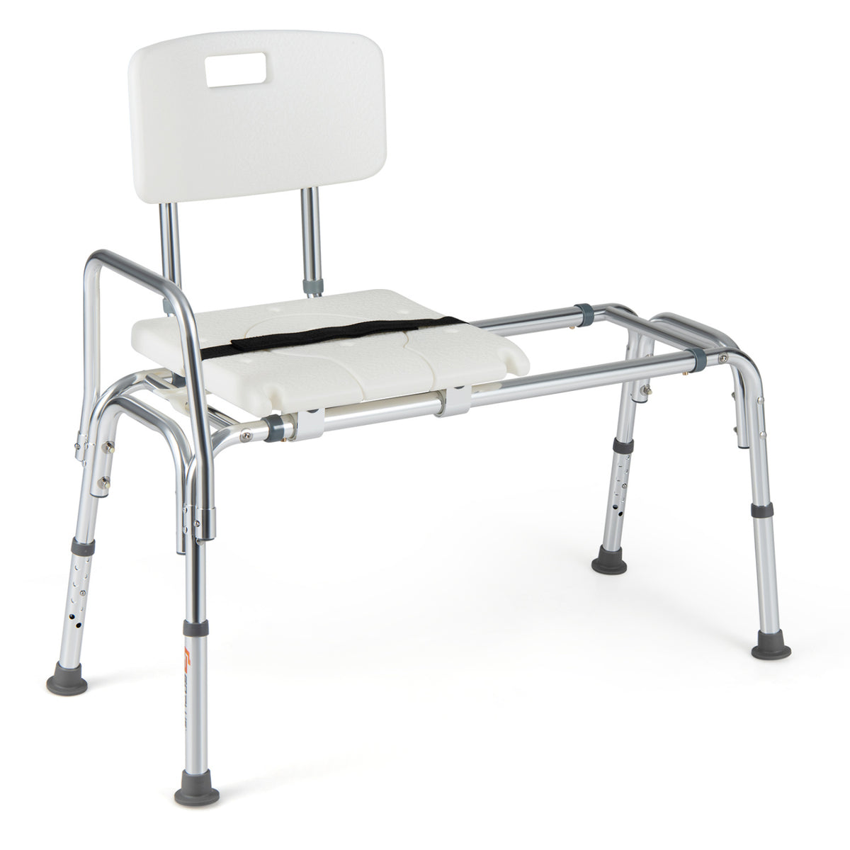 Sliding Tub Transfer Bench, Shower Chair for Disabled and Elderly-White view 4