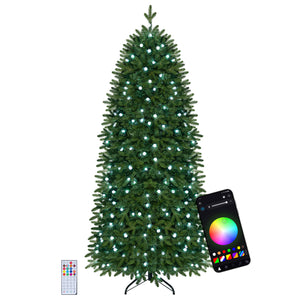 Smart Pencil Christmas Tree with 220 Pre-Lit RGB LED Lights-M view 7