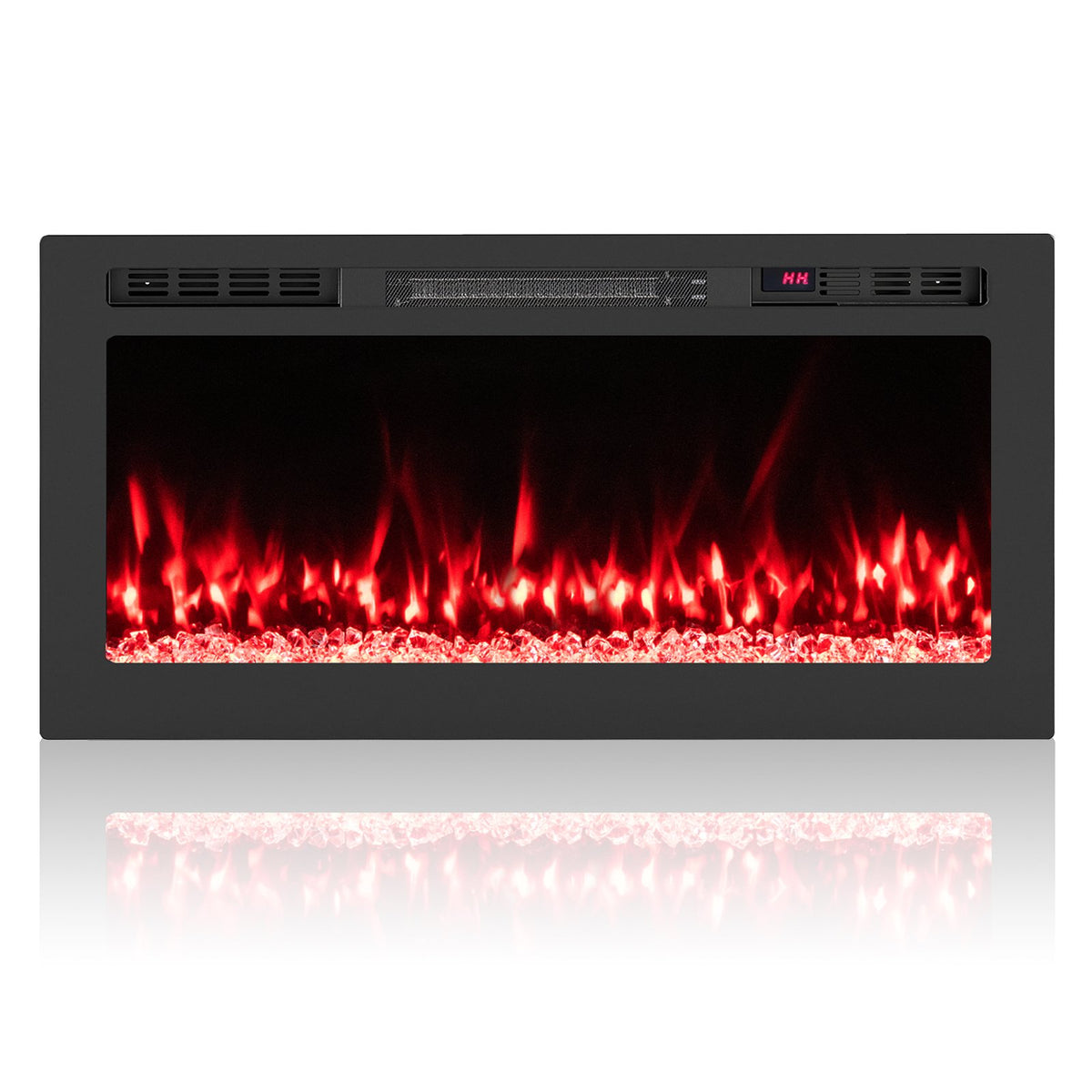 Smart WiFi Electric Fireplace Wall Mounted & Recessed 750W/1500W Heater-36 Inch view 4