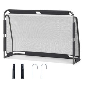Soccer Goal Set for Backyard 6 ft x 4 ft Metal Frame Goal Post with Net and Anchoring System