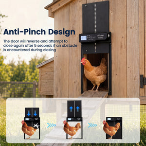 Solar Powered Automatic Chicken Coop Door view 5
