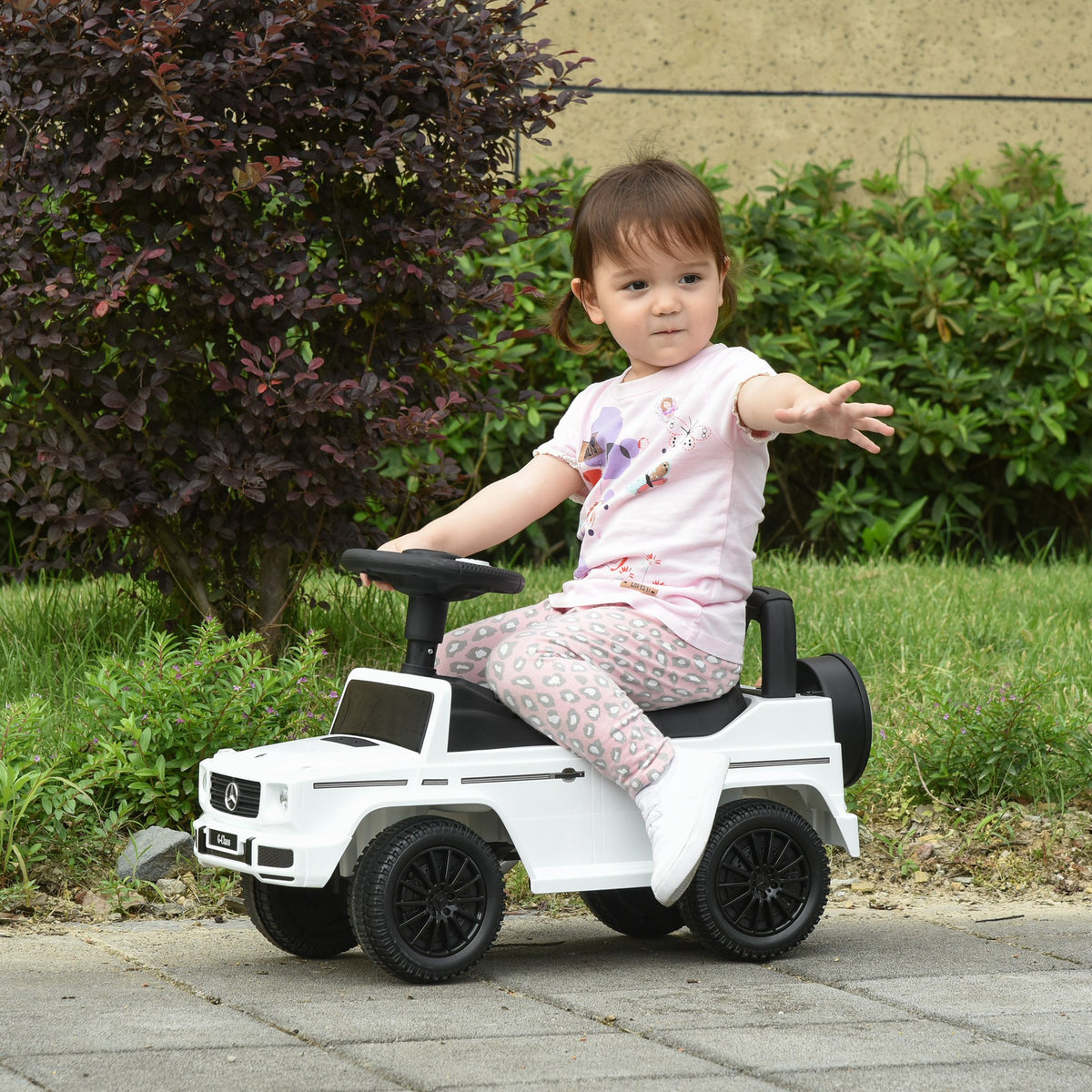 Aosom Compatible Baby Toddler Push Car Foot-to-Floor Ride-On Wheel Mercedes-Benz G350 Licensed