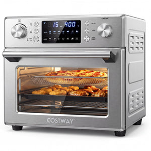 Stainless Steel Countertop Convection Oven with Bake-Silver view 3