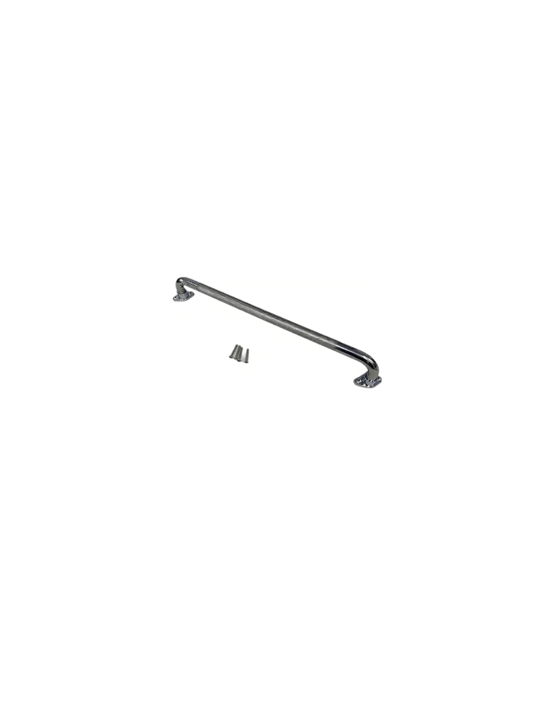Maple Leaf Stainless Steel Grab Bar with Rotating Flange, 18/24 in