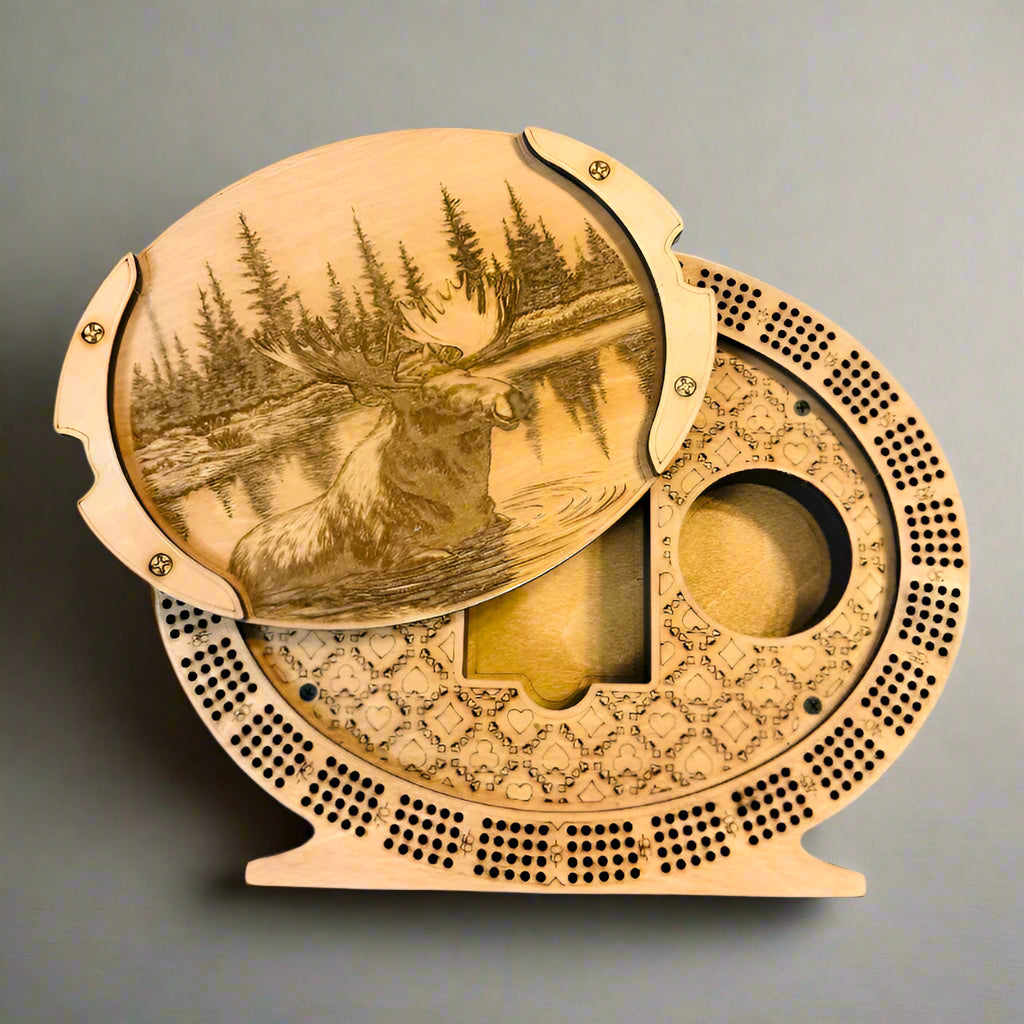 Personalized 4-Track Cribbage Board - Creations by Alfie