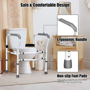 Steel Safety Toilet Rail with Created Fixable Clamp view 3