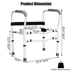 Steel Safety Toilet Rail with Created Fixable Clamp view 4