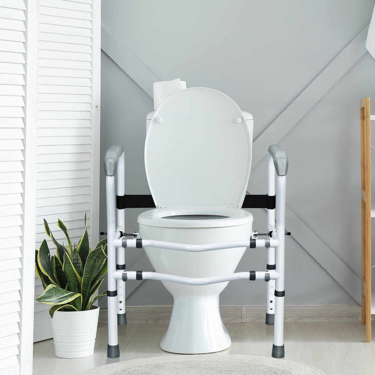 Steel Safety Toilet Rail with Created Fixable Clamp view 7