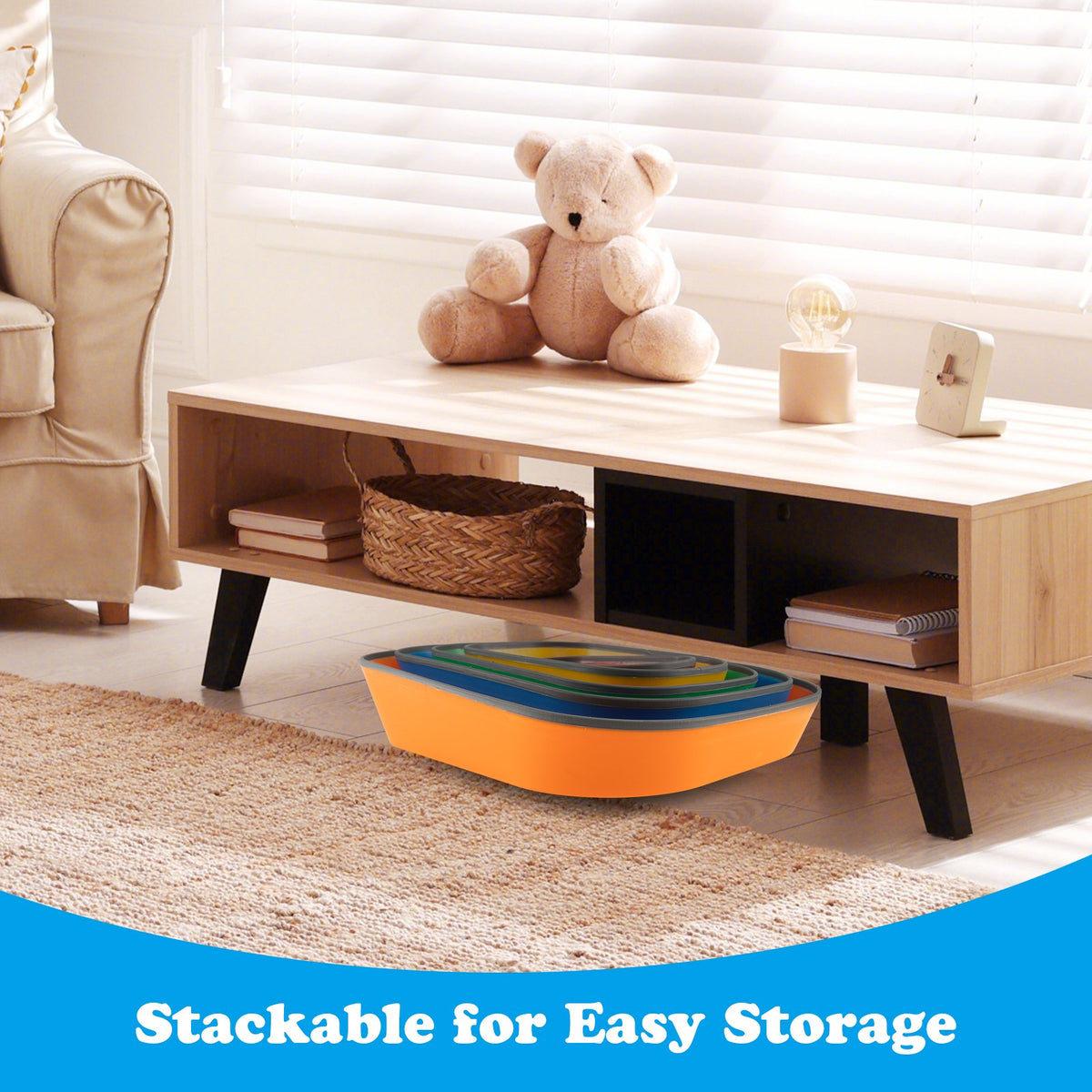 Stepping Stone for Kids 5Pcs Non-Slip Toddler River Stone Set-Multicolor view 5