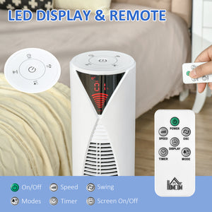 Freestanding Tower Fan Cooling for Home Bedroom with 3 Speed, 12h Timer, Oscillating, LED Sensor Panel – view 13