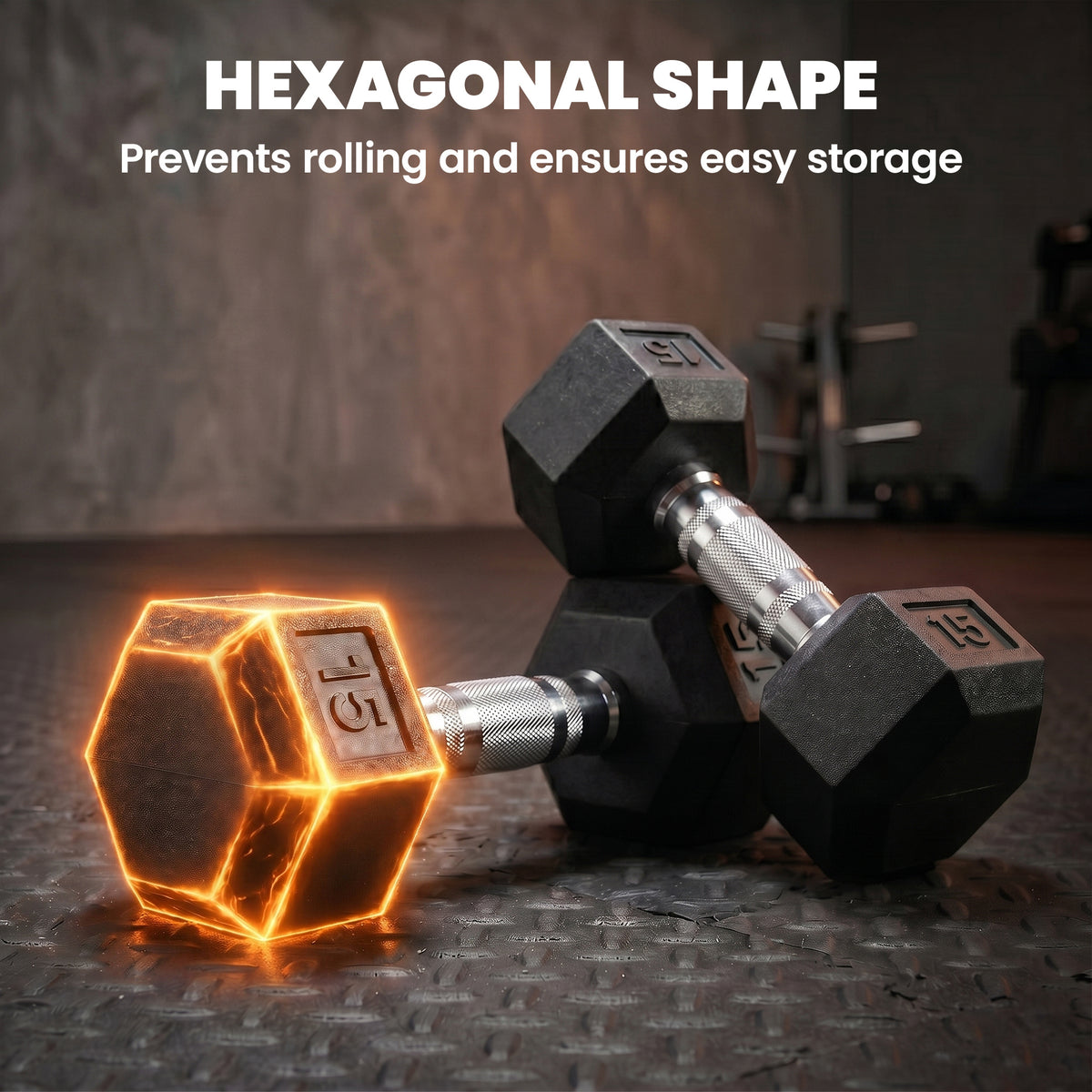 Soozier 2 x 10lbs Rubber Dumbbells Weight Set, Dumbbell Hand Weight for Body Fitness Training for Home Office Gym